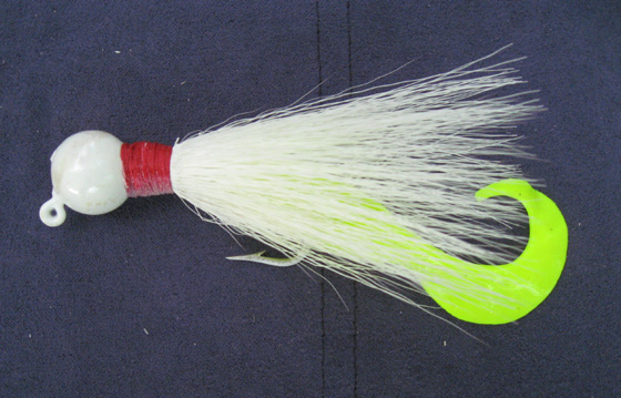 Bucktail with Gulp Swimming Mullet