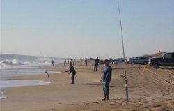 Surf fishing on the Outer Banks