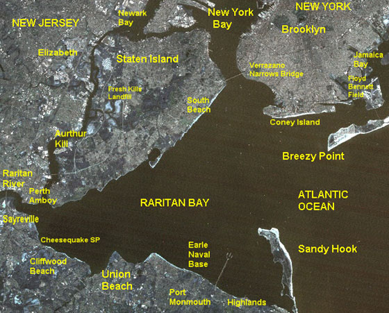 Raritan Bay Fishing Map Fishing For Striped Bass At Sandy Hook And Raritan Bay, Nj