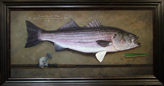 Striped Bass Painting