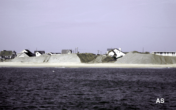 Sand Piles on the Beach at Ortley NJ 